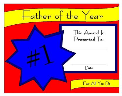 Fathers  Coloring on Fathers Day Certificates  7  Free To Download And Print For Your
