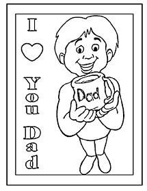 Fathers Day Crafts Coloring Pgs